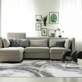 thumbnail image 6 of Luxe Weavers Abstract Gray 4x5 Area Rug Modern Geometric Carpet, 6 of 10