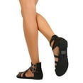 thumbnail image 3 of New Women Styluxe Gladiator-88 PU Open Toe Strappy Buckle Gladiator Sandal, 3 of 3
