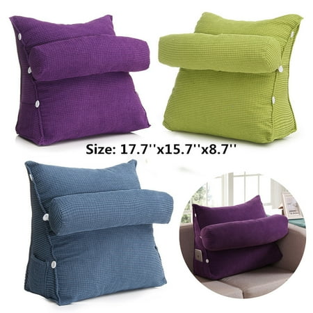 Adjustable Back Wedge Cushion Pillow Sofa Bed Office Chair Rest
