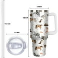 thumbnail image 4 of 40 oz Horse Tumbler With Handle and Straw, 40oz Insulated Stainless Horse Tumbler Coffee Travel Mugs Cup Water Bottle Horse Lovers Gifts for Women Girls, 4 of 6