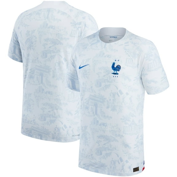 Men's Nike White France National Team 2022/23 Away Vapor Match Authentic Blank Jersey