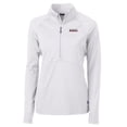 thumbnail image 2 of Women's Cutter & Buck White Texas Tech Red Raiders Adapt Eco Knit Stretch Recycled Half-Zip Pullover Top, 2 of 3