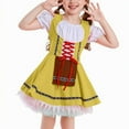 thumbnail image 2 of YOUYEDIAN Oktoberfest Outfit for Teen Girls Kids Short Sleece Bavarian Dirndl Dresses Traditional Halloween Festival Outfit Green 3-5 Years, 2 of 6