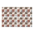 thumbnail image 2 of MKHERT Patchwork of Retro Buterflies Checkered Plaid Background Placemats Table Mats for Dining Room Kitchen Table Decoration 12x18 inch,Set of 4, 2 of 4