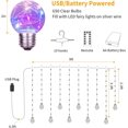 thumbnail image 4 of Curtain Lights 200 LED Window Curtain String Lights with Remote, USB Battery Powered Twinkle Globe Fairy Lights for Wedding Party (Multi-Colored), 4 of 5