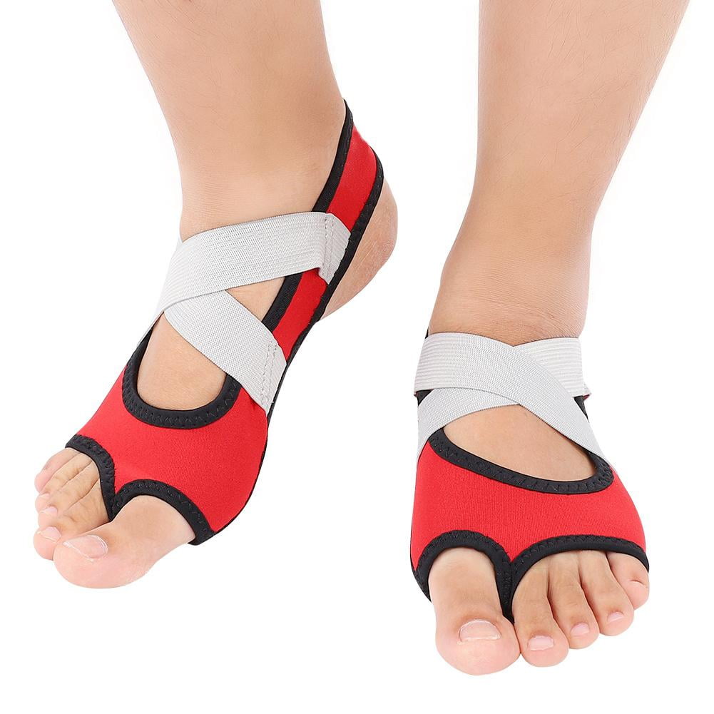 Peahefy 1 Pair Women Yoga Nonslip Pilates Barre Soft Wrap Opentoed