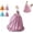 Purple, variant on Homellea Creative Bubble Princess Tissue Box Holder, Elegant Princess Figurine Resin Statuette for Living Room Decor, Napkin Dispenser for Vanity or Office, Unique Housewarming Gift
