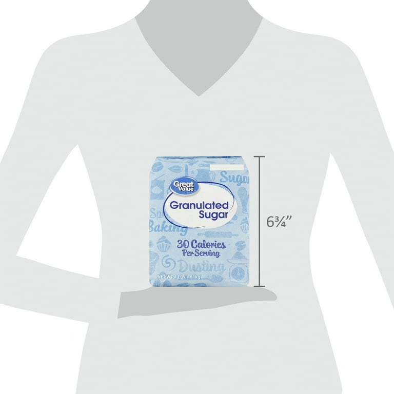 Great Value Pure Granulated Sugar, 4 lb