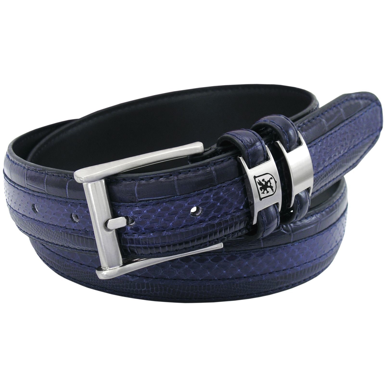 Stacy Adams Stacy Adams Belts Stacy Adams 35mm Blue TriLeather Big