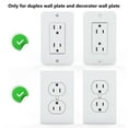 thumbnail image 6 of WALI Outlet Shelf Wall Holder, Standard Vertical Duplex DecorativeOutlet Space Saving for Smart Home Speakers, Power Tools, Toothbrush, Home Mini up to 10lbs (OLS001-W), 1 Pack, White, 6 of 8