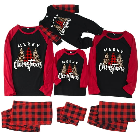 Christmas Family Matching Pajamas Sets Christmas Pjs Sleepwear Outfits for Christmas Holiday Xmas Party
