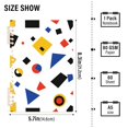 thumbnail image 2 of FORMRS 1-Subject Spiral Notebook 8" x 5" College Ruled 60 Refillable Sheet A5 Hard Cover, 2 Pack, Black Simple Shapes, 2 of 7