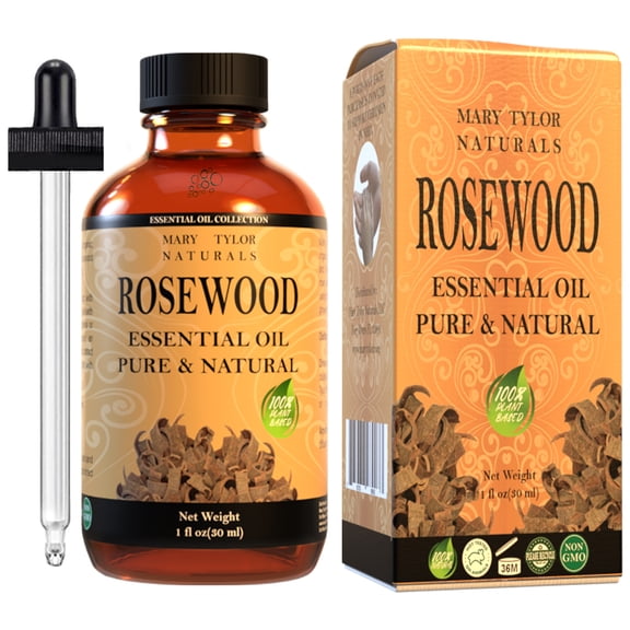 Rosewood Essential Oil (1 oz), Premium Therapeutic Grade, 100% Pure and Natural, Perfect for Aromatherapy, Relaxation, Improved Mood and Much More by Mary Tylor Naturals