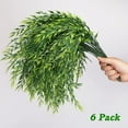 thumbnail image 3 of 6pcs Artificial Weeping Willow, Fake Greenery Plastic Plants Faux Hanging Ivy Vine Leaves Garland UV Resistant for Home Garden Planter Filler Wedding Party Indoor Outdoor Decor, 3 of 4