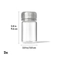 thumbnail image 2 of OXO Good Grips Glass Adjustable Salt & Pepper Shaker Set 3.5 oz Each Clear, 2 of 5