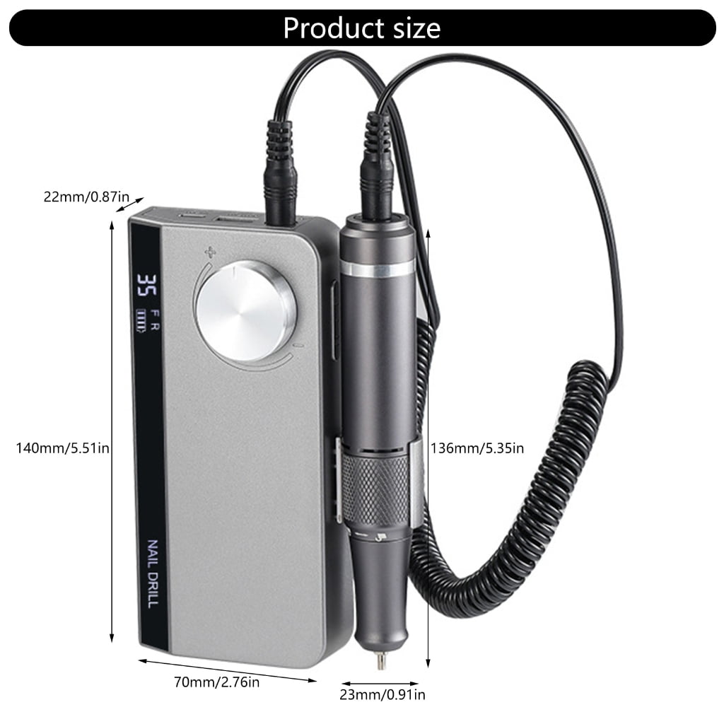 Electric Nail Drill Machine with Pause Mode Electric Nail File Nail Drill File