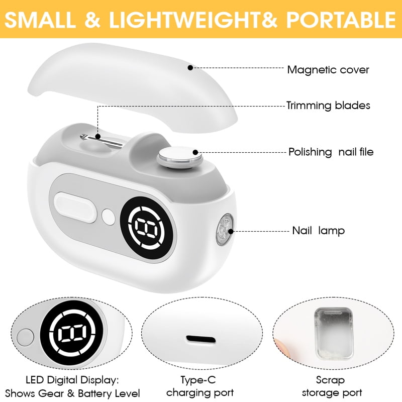 S06 Four-in-one Electric Nail File (White) is a nice holiday gift.