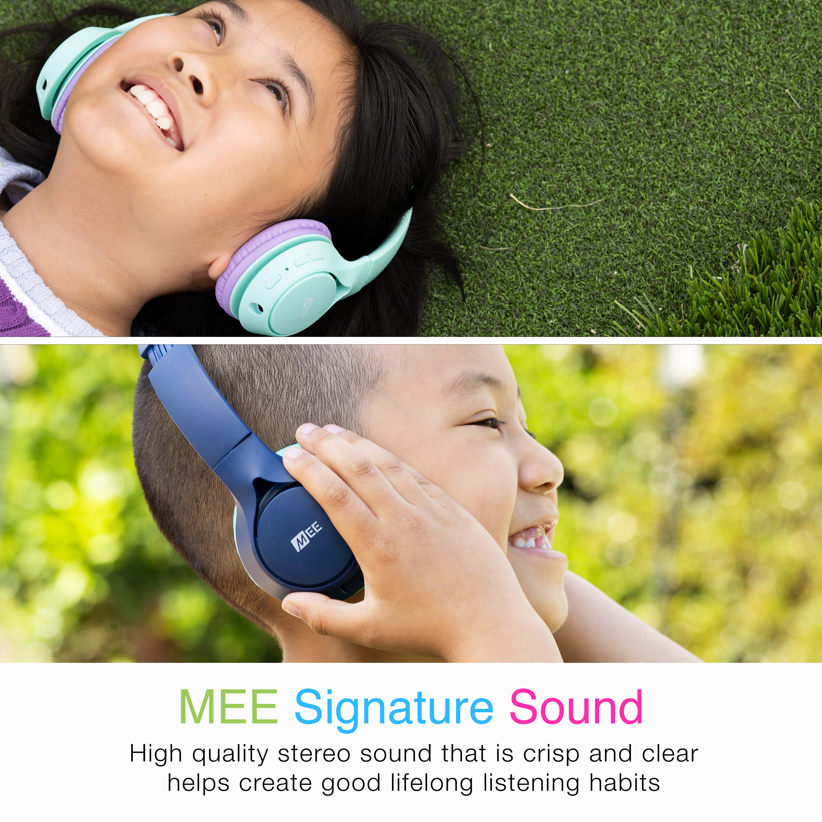 MEE Audio KidJamz Bluetooth Wireless Kids Headphones, Blue photo 7
