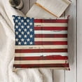 thumbnail image 3 of YINGXI Patriotic Throw Pillow Cover, America Flag Decor Cushion Case for Sofa Couch 24x24in, 3 of 5