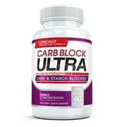 Carb Block Ultra Keto Diet Cheat Meal Supplement and Fat Blocker to Stop Carbohydrates & Starches from Being Absorbed | High Potency Formula for Weight Loss with White Kidney Bean Extract, 60 Caps