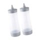 thumbnail image 2 of 2 botellas exprimibles para condimentos, vacías, reutilizables, transparentes, dispensadoras de condimentos para aceite, barbacoas y picnics. Gris, 2 of 9