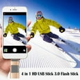 thumbnail image 3 of Clé USB 4 en 1 3.0 pour iPhone/Android OTG Type 32128 Go L3D1, 3 of 9
