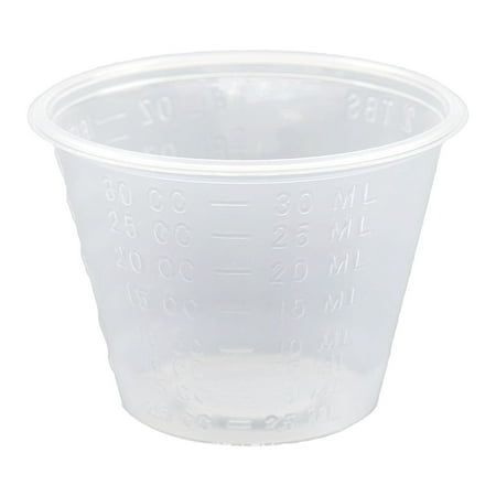 - A World Of Deals 1 Ounce Non-Sterile Graduated Plastic Medicine Cups, 100 Piece