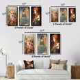 thumbnail image 4 of Designart "Cute Fox in Flower Field Orange" Animals Fox Framed Wall Art Set Of 3 - Orange Fox Frame Gallery Set For Office Decor, 4 of 6