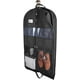 thumbnail image 1 of Bolsas de ropa para viajes, resistente bolsa de traje colgante de 43 pulgadas para hombres, cierre de doble cara y 3 bolsillos de malla grandes, funda de traje para viajes, guardarropa con monograma, 1 of 3
