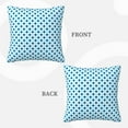 thumbnail image 3 of LNWH Decorative Pillow Covers, Abstract Blue Polka Dot Square Sofa Decorative Knit Pillow Case, 12"x12", 3 of 8