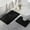 🔥 Black_Base#1929, variant on Leaf Pattern Bath Mat Set, 2-Piece Non-Slip Water Absorbent Floor Mats for Bathroom, Kitchen, Bedroom, Living Room, 40x50cm & 50x80cm, Modern Polyester with Rubber Back, Green