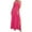 Hot Pink, variant on IROINNID Women's Sleeveless A-Line Dress Square Neck Summer Casual Camis Bandage Vest Long Dress Regular Solid Color Dress