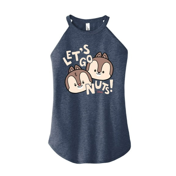 Disney - Let's Go Nuts - Juniors High Neck Tank Top