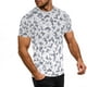 thumbnail image 4 of Ceisia Men's Slim Fit Grey White Geometric Camouflage Print Crew Neck Short Sleeve Casual T-Shirt Gifts, 4 of 9