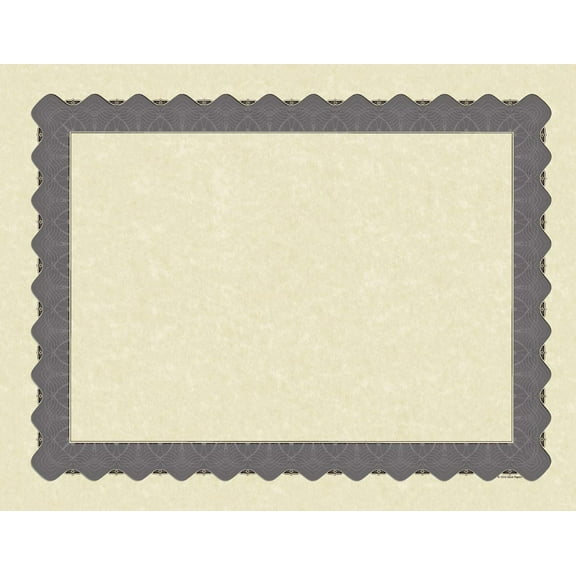 Great Papers! Metallic Silver Border Certificate, 8.5"x 11", 100 Count (934300)