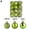 Green, variant on PULLIMORE 24 Pcs Mini Christmas Ball Ornaments Baubles Xmas Tree Hanging Decorations (Red, 3cm)