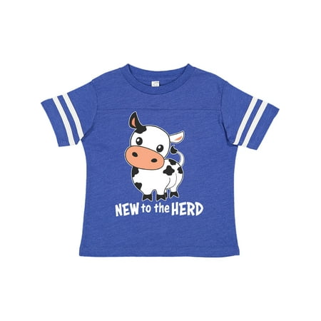 

Inktastic New to the Herd- cute cow Gift Toddler Boy or Toddler Girl T-Shirt