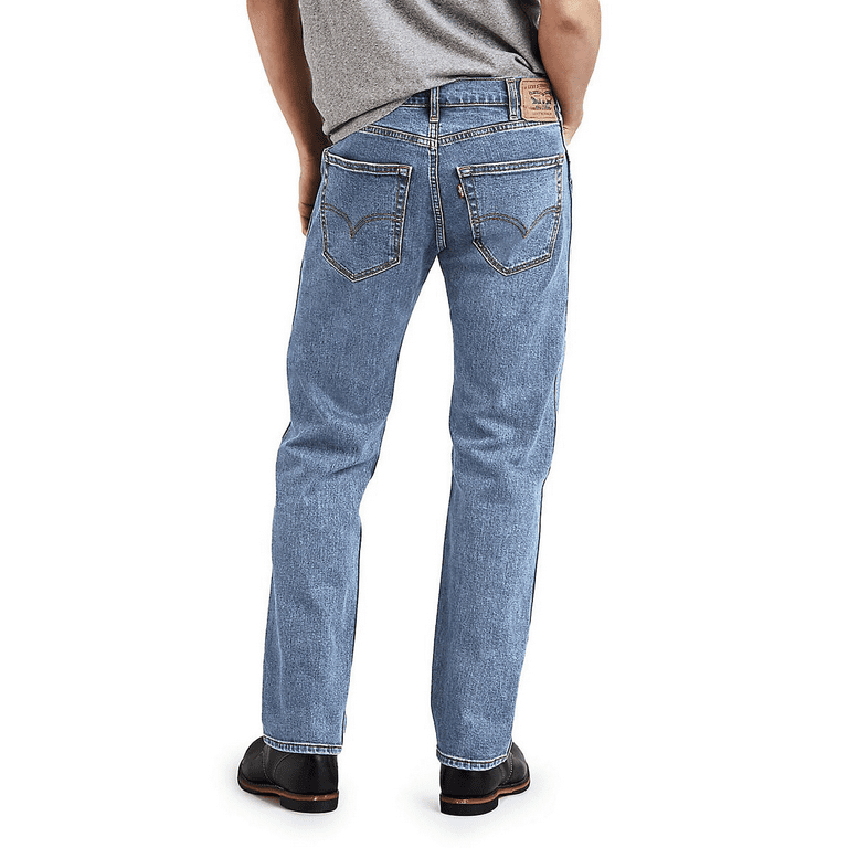 Men s Levi s 505 Regular Fit Stretch Jeans Color Shootingstar Stonewash Size 36X29 Walmart