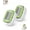 Green, variant on Bald Head Razor for Men Dual Directional 8 Layer Blade Portable Rotary Wet Dry Grooming Kit Floating Scalp Hair Trimmer Travel Ergonomic Flexible Personal Care Multi Directio