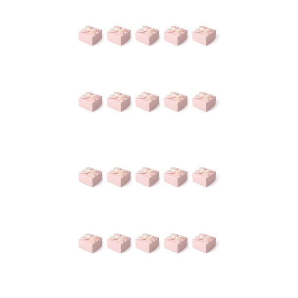 Caja de regalo de papel Matsuzay con lazo de compromiso 10 piezas paquete Rosa 2piezas