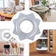 thumbnail image 5 of Placa giratoria de 4 piezas, bandeja de 360 ​​grados, (plateada) 71 mm, 5 of 5