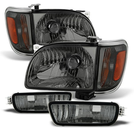 02 Corner Signal Light - Fits 2001-2004 Tacoma Smoked Headlights +Corner+Bumper Signal Lights 02 03 6pcs