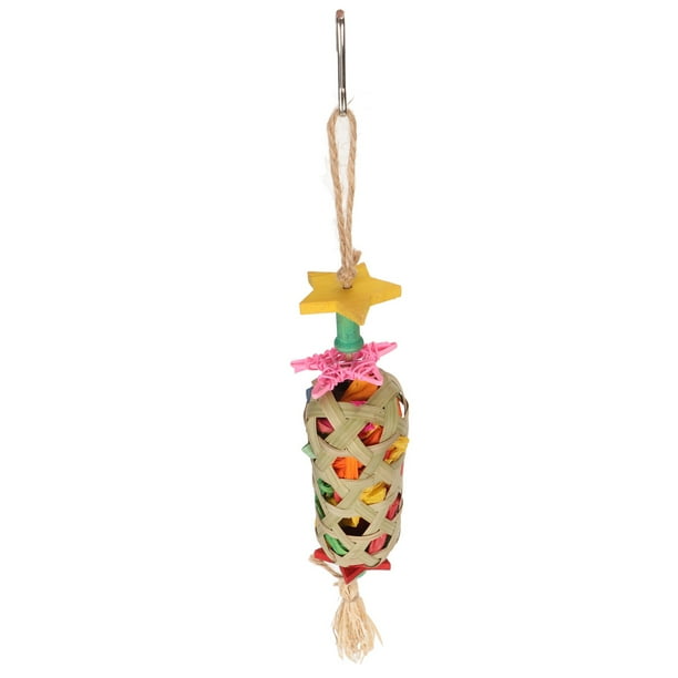 Foraging Hanging Toy, Relieves Anxiety Safe Colorful Corn Leaves Dyes