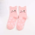 thumbnail image 2 of Ttongbb Women Socks Animal Paw Graphic Thermal Warm Novelty Short Footwear Cotton Crew Socks For Home Wear, 2 of 3