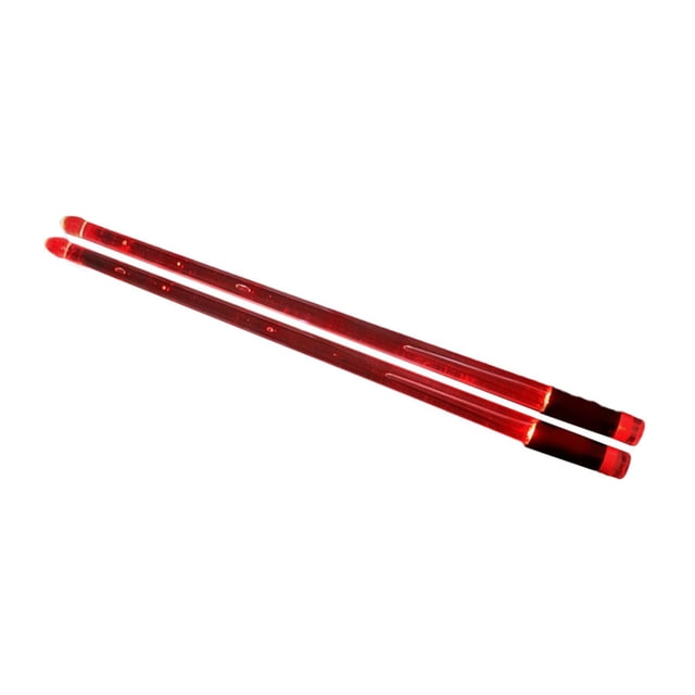 TISHITA 2 Pcs Baguettes de Tambour Lumineuses Maillet de Tambour Classique pour Exercice Batteur Enfants Rouge