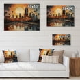 thumbnail image 4 of Designart "Urban Miami s Palms A Tropical Oasis II" Cityscapes Print on Natural Pine Wood, 4 of 5