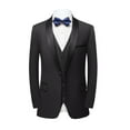 thumbnail image 3 of Beauty Emily Mens 3-Piece Suit Notched Lapel One Button Slim Fit Formal Jacket Vest Pants Set, 3 of 6