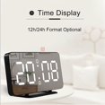 thumbnail image 6 of FNNMNNR Alarm Clock LED Digital Clock Multifunctional Mirror Snooze Display Time Night LCD Table Light Office USB Cable Digital Clock, 6 of 9