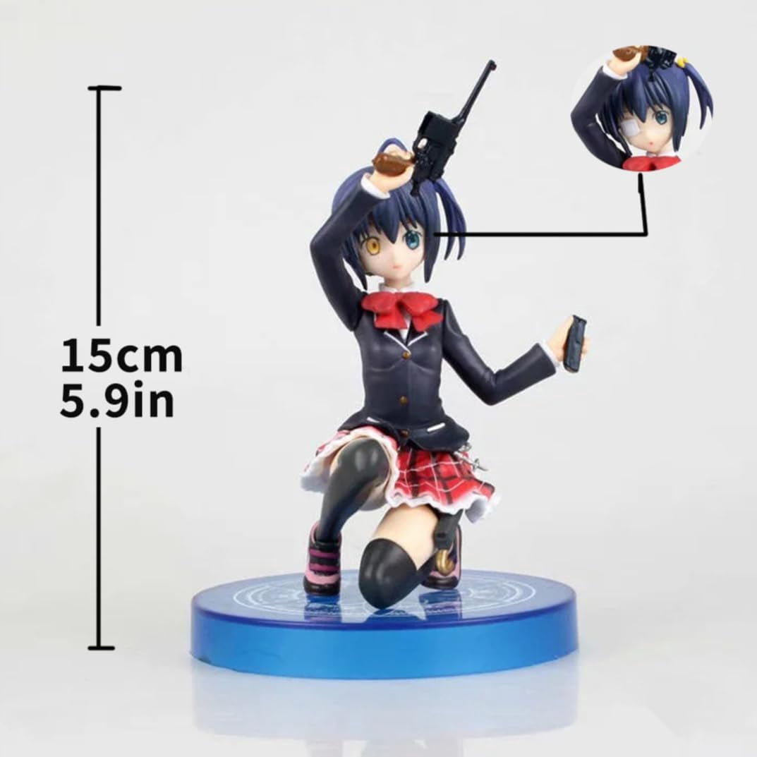 New Takanashi Rikka (Squat Ver) Character Anime Model Statue Action Figures Desktop Ornament Popular Decorations Fan Souvenirs Creative Gift Collectable