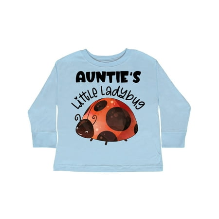 

Inktastic Auntie s Little Ladybug Gift Toddler Boy or Toddler Girl Long Sleeve T-Shirt
